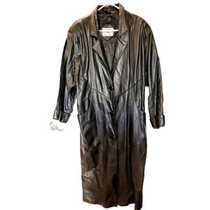 1980 Vintage ladies oversized leather jacket